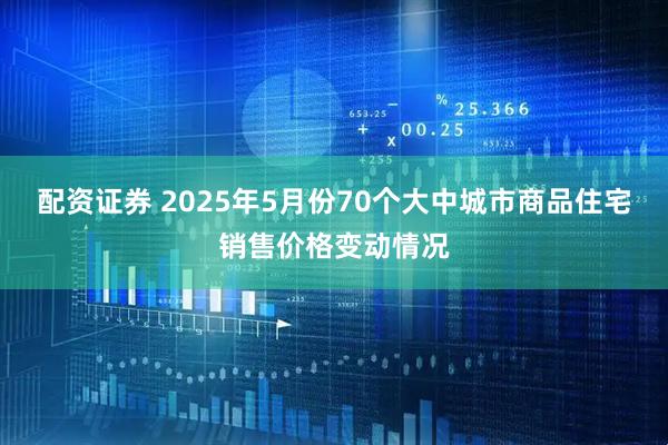 配资证券 2025年5月份70个大中城市商品住宅销售价格变动情况
